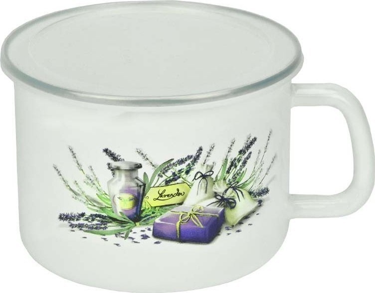 Emalia Rybnik Kubek emaliowany z pokrywką 350ml Emalia Rybnik