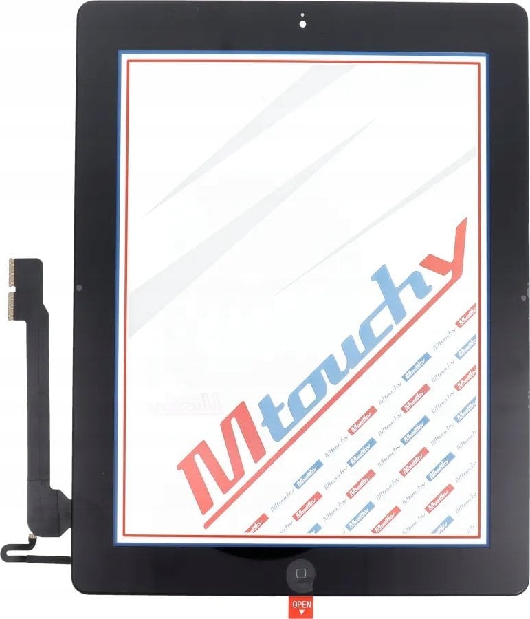 Samsung MUSTTBY Ekran dotykowy + taśma klejąca + Home do iPAD 4 (czarny)