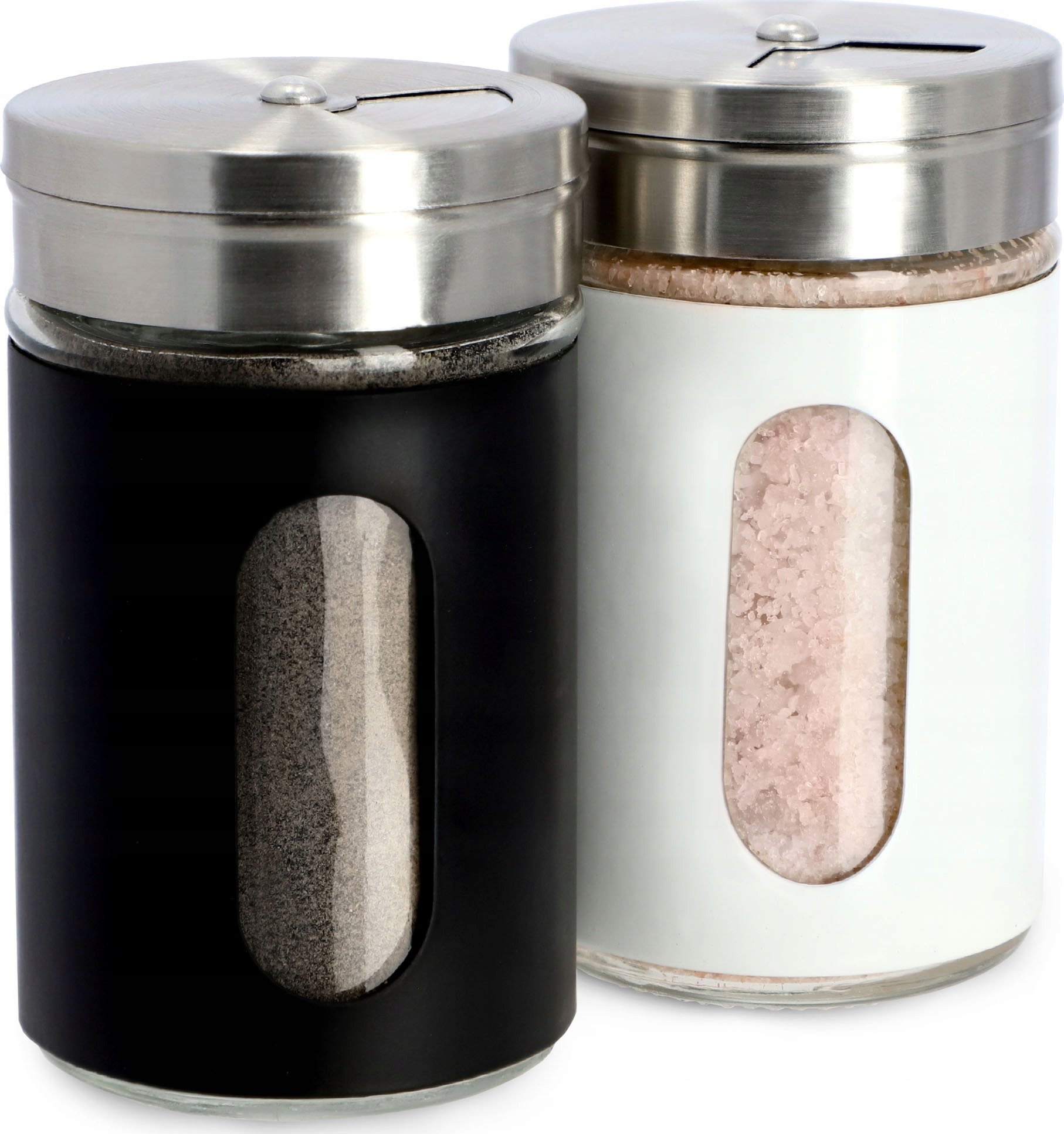 Kadax Pieprzniczka Solniczka Zestaw Biała Czarna 2x90ml