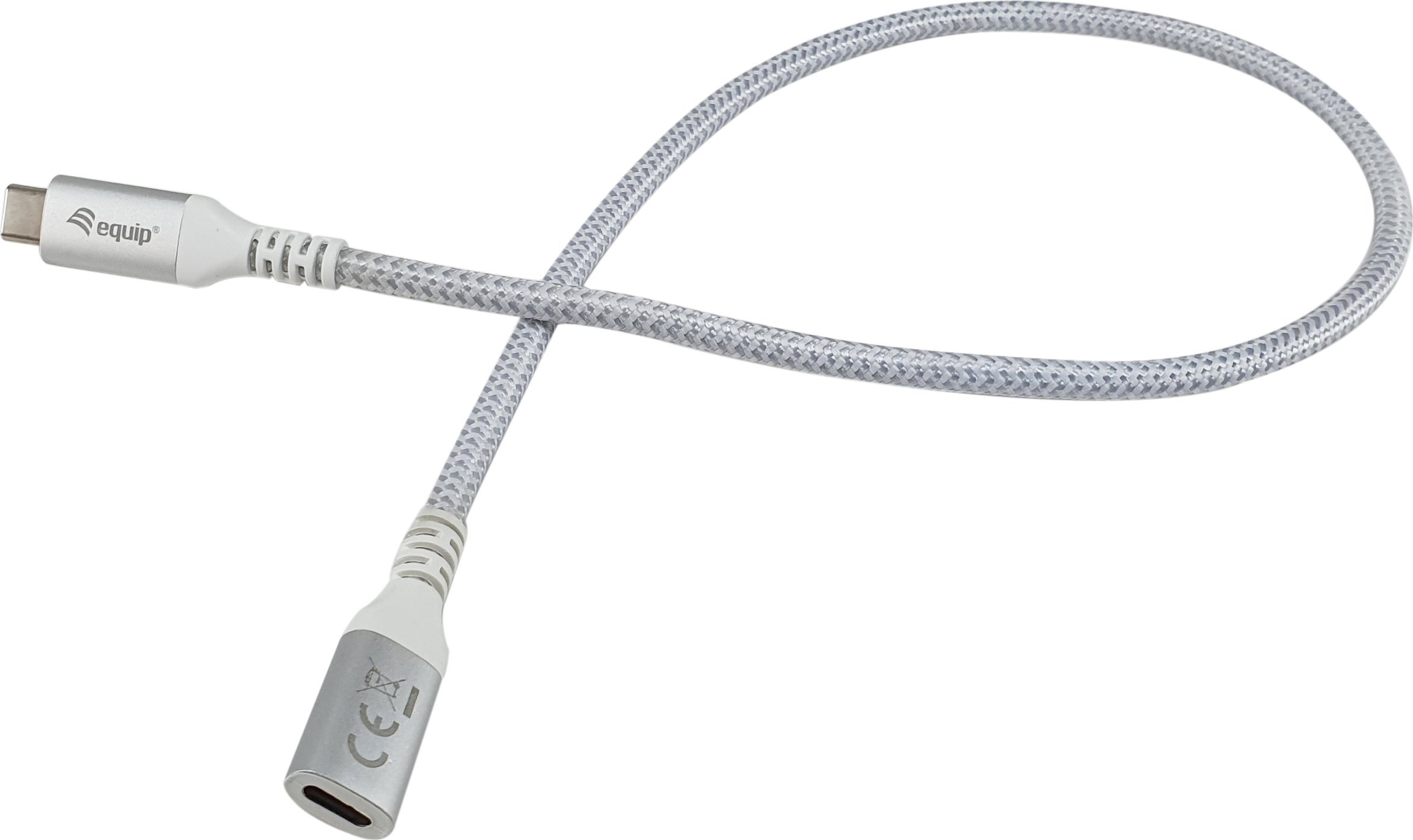 Kabel USB Equip USB-C - USB-C 1 m Biały (128376)