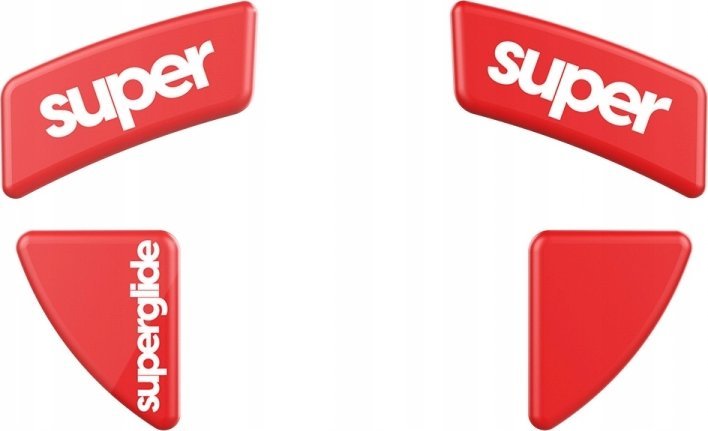 Pulsar Superglide Glass Skates Razer Viper Ultimate Raudona Pakaitiniai Pelė feet