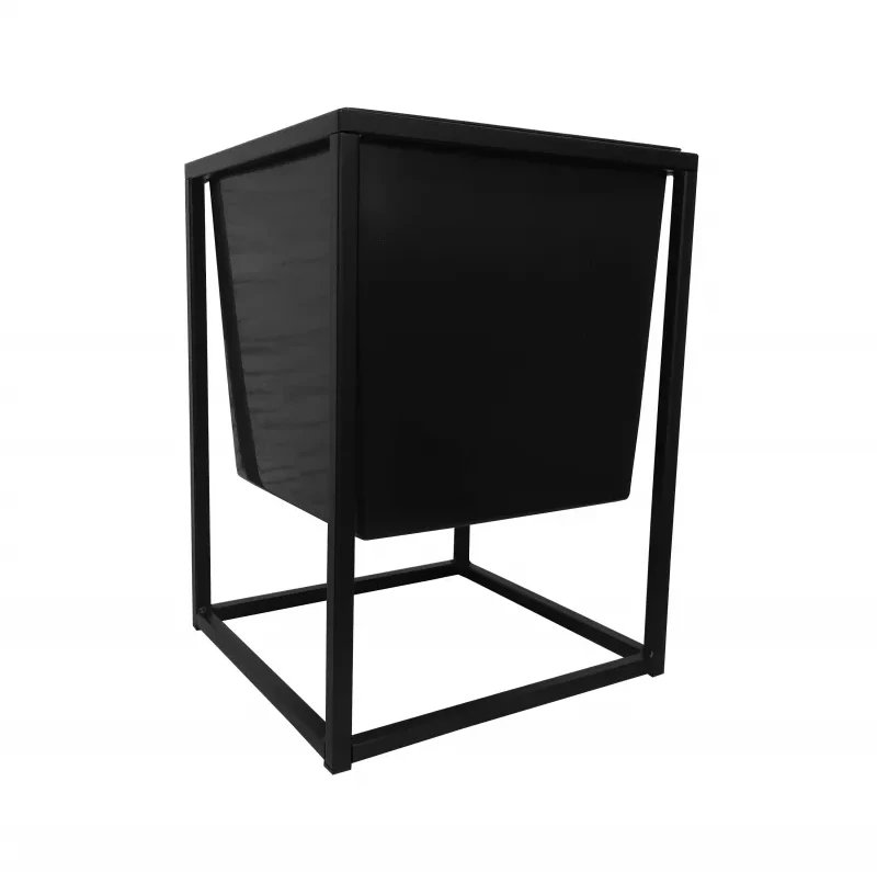 Kwietnik LAURA 25x25x35cm czarny ATOS