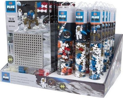 Plus Plus PLUS- PLUS TUBY DISPLAY TUBY KOSMOS- 16 TUB I 10 PODSTAWEK