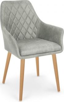 Halmar Krzesło K287 szare z metalowymi nogami HALMAR