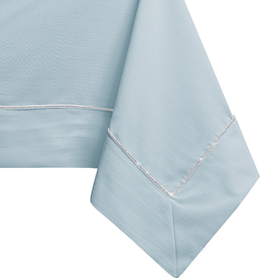 Decoking DecoKing Obrus bawełniany PURE mankiet + lamówka 140X300 niebieski + szary