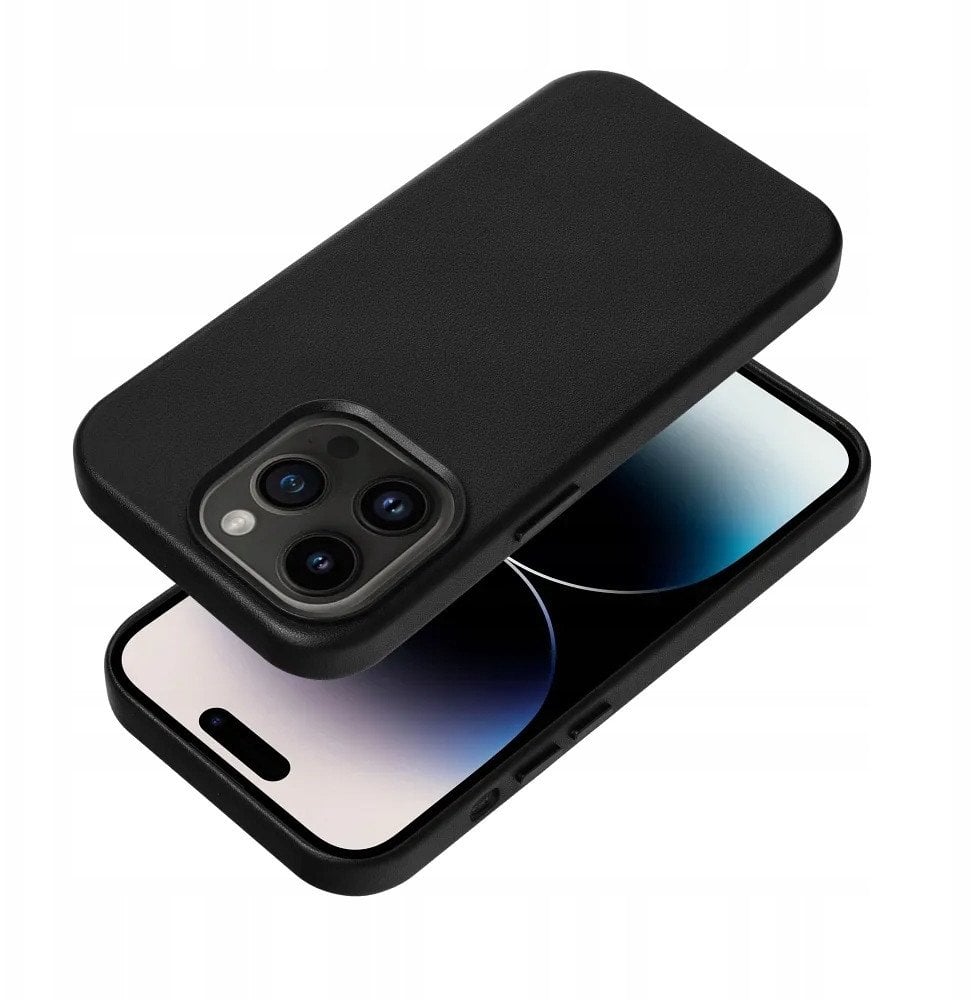 Futerał LEATHER MAG COVER kompatybilny z MagSafe do SAMSUNG S25 PLUS czarny