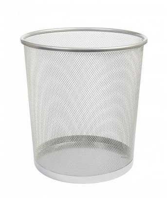 Kosz okrągły srebrny