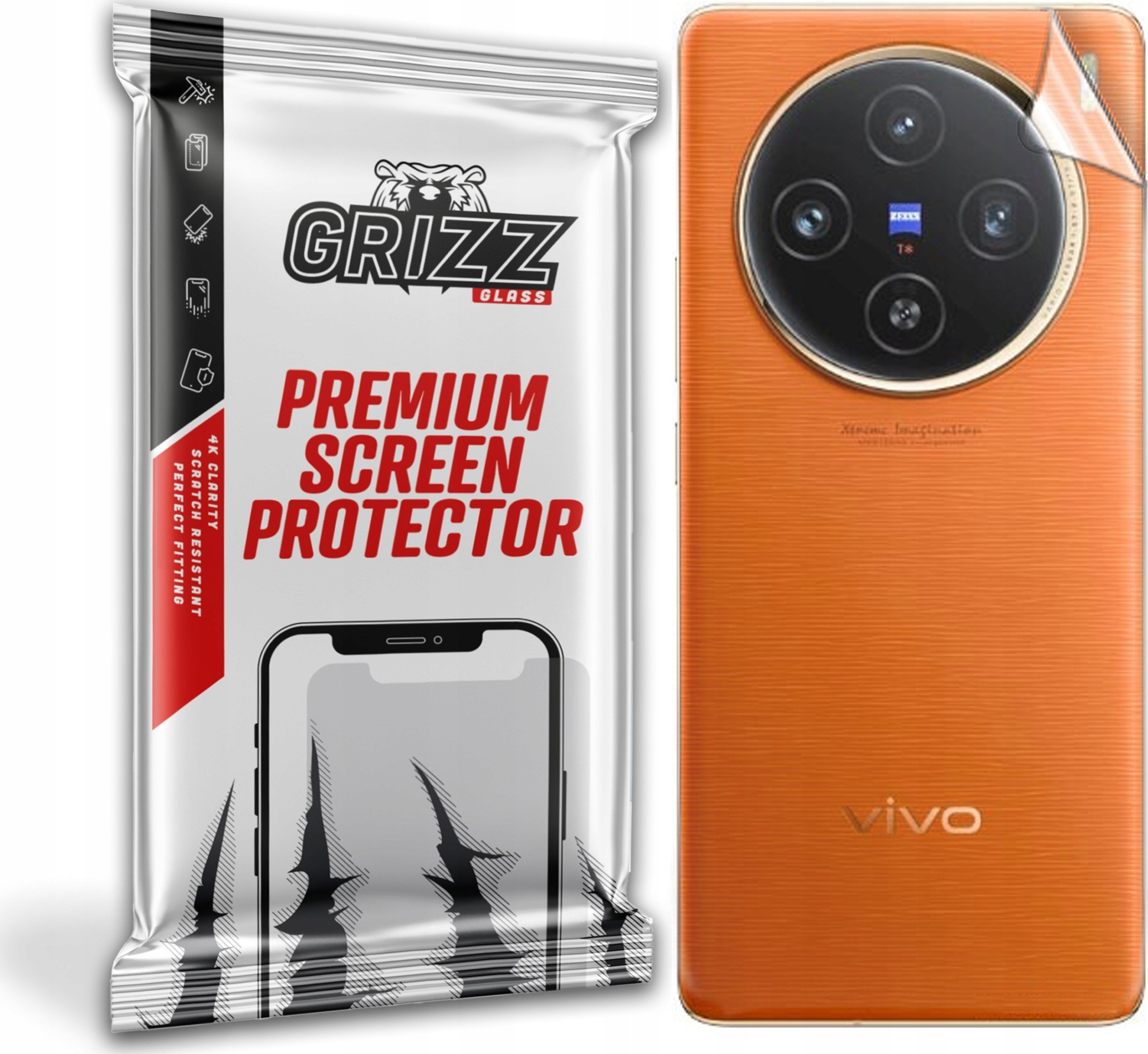 GrizzGlass Folia na tył GrizzGlass SatinSkin do Vivo X100