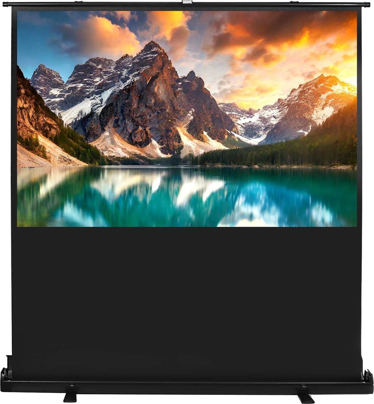 Ekran do projektora Maclean Przenośny ekran projekcyjny Maclean, kompaktowy, podłogowy, 80", 16:10, MC-212