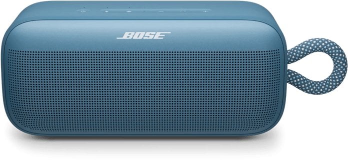 Nešiojama garso kolonėlė Bose SoundLink Plus Portable, melsvos spalvos