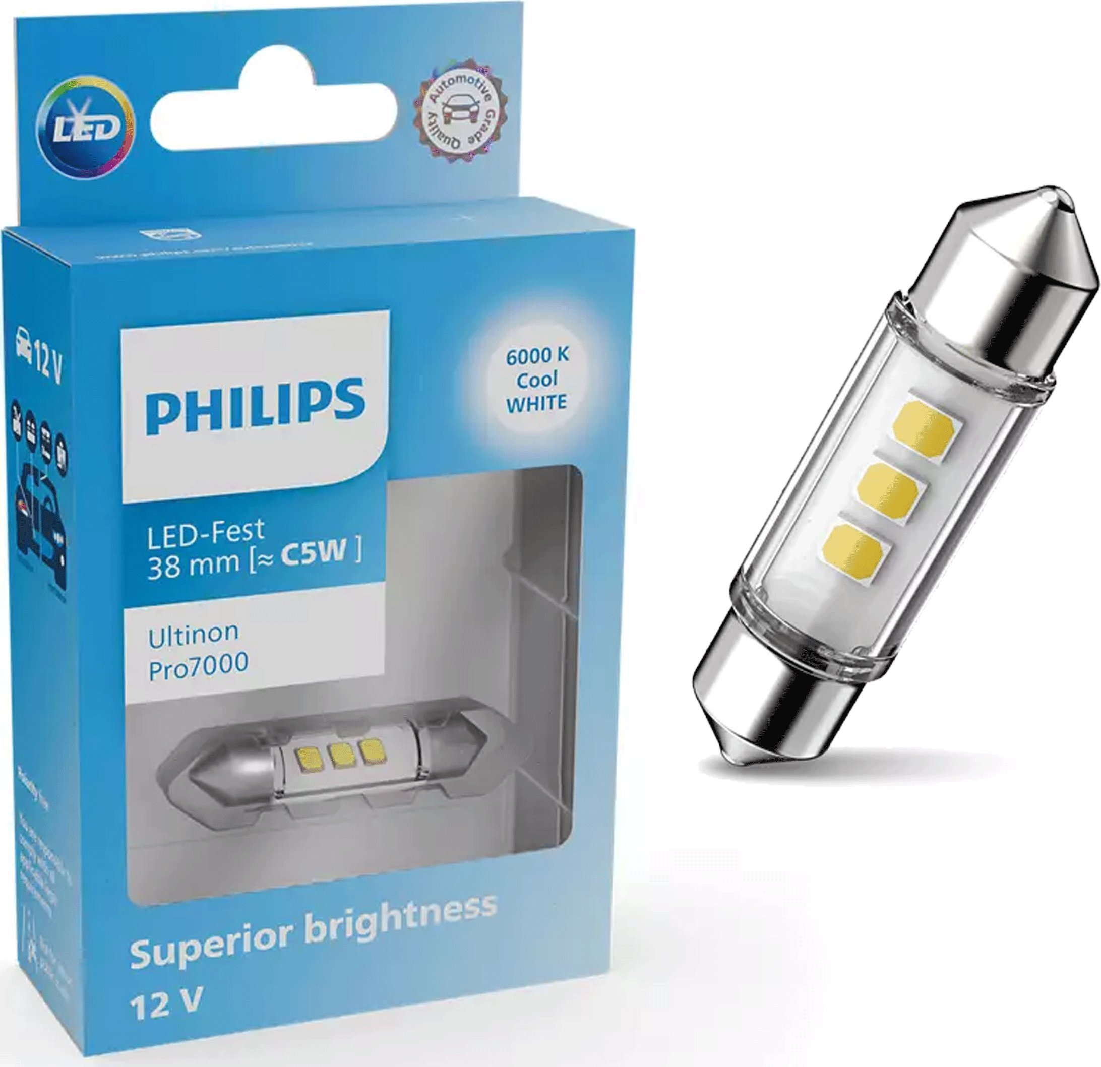 Osram Żarówka Philips LED Ultinon Pro7000 FESTOON 38mm CU70 12V