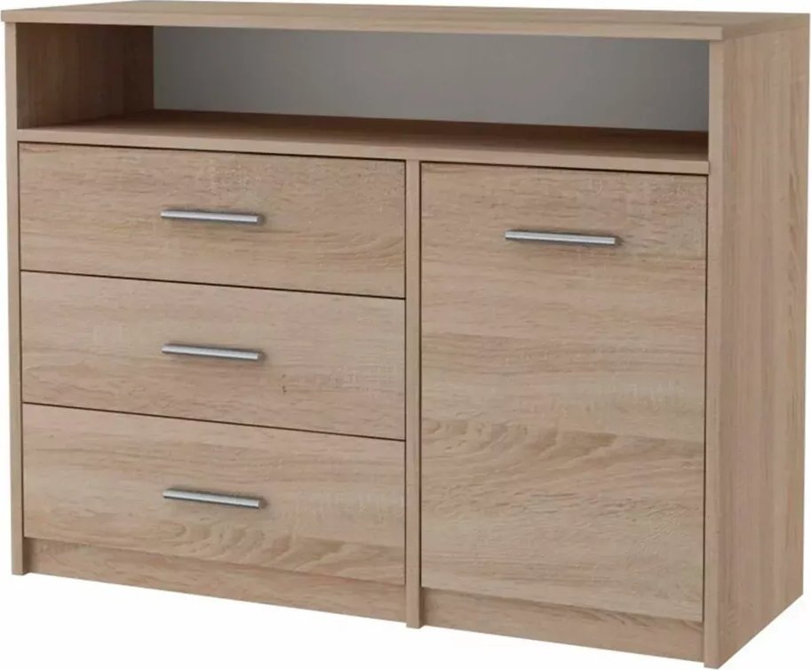 Elior Skandynawska komoda do salonu dąb sonoma - Migres 4X