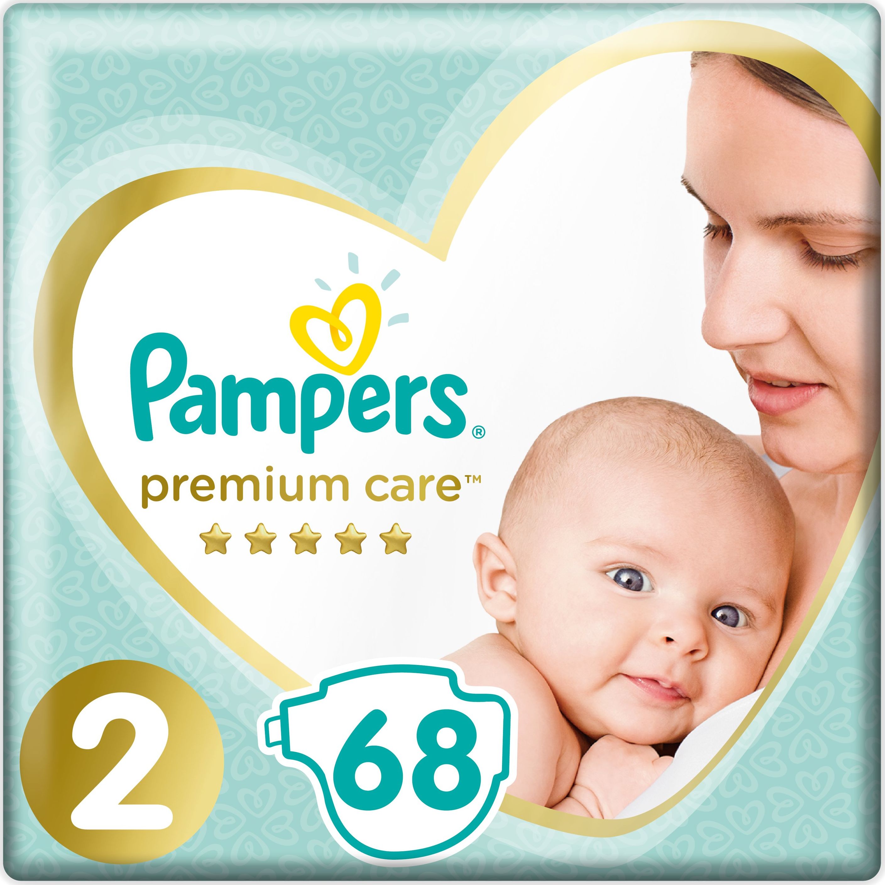 Pampers Pieluchy Premium Care 2, 4-8 kg, 68 szt.