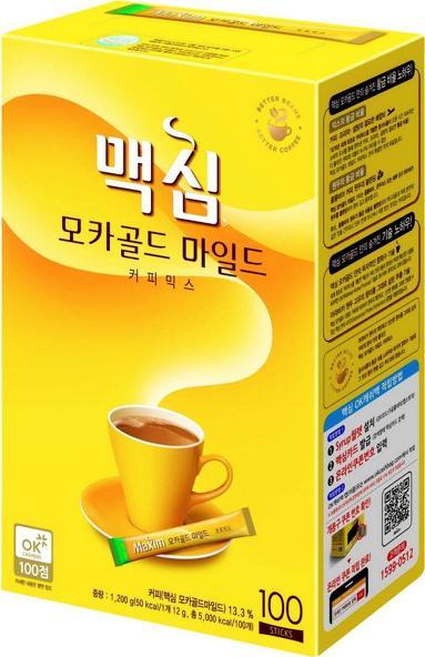 Dongseo Foods Kawa instant Maxim Mocha Gold Mild 3in1, 100 saszetek (1,2kg) - Dongseo