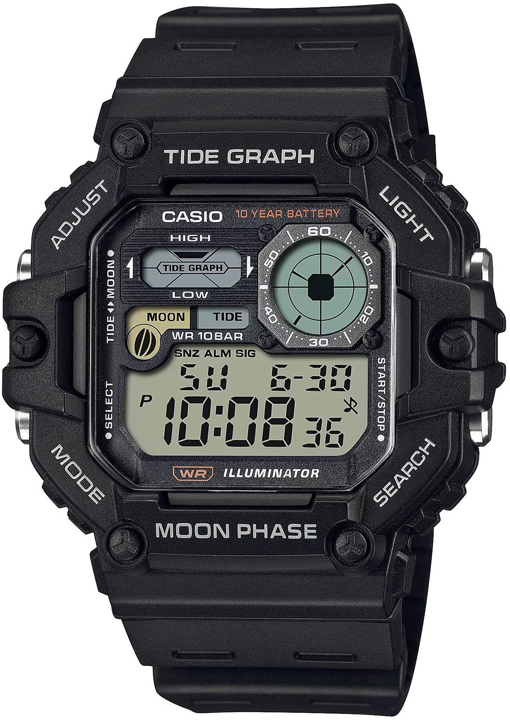 Zegarek męski Casio WS-1700H-1AVEF czarny