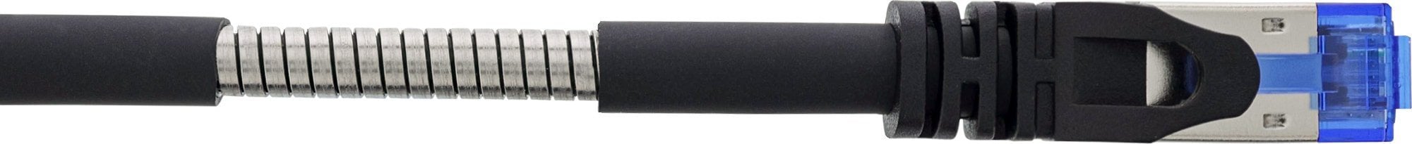 InLine InLine® Patch cable armoured, U/FTP, Cat.6A, black, 25m