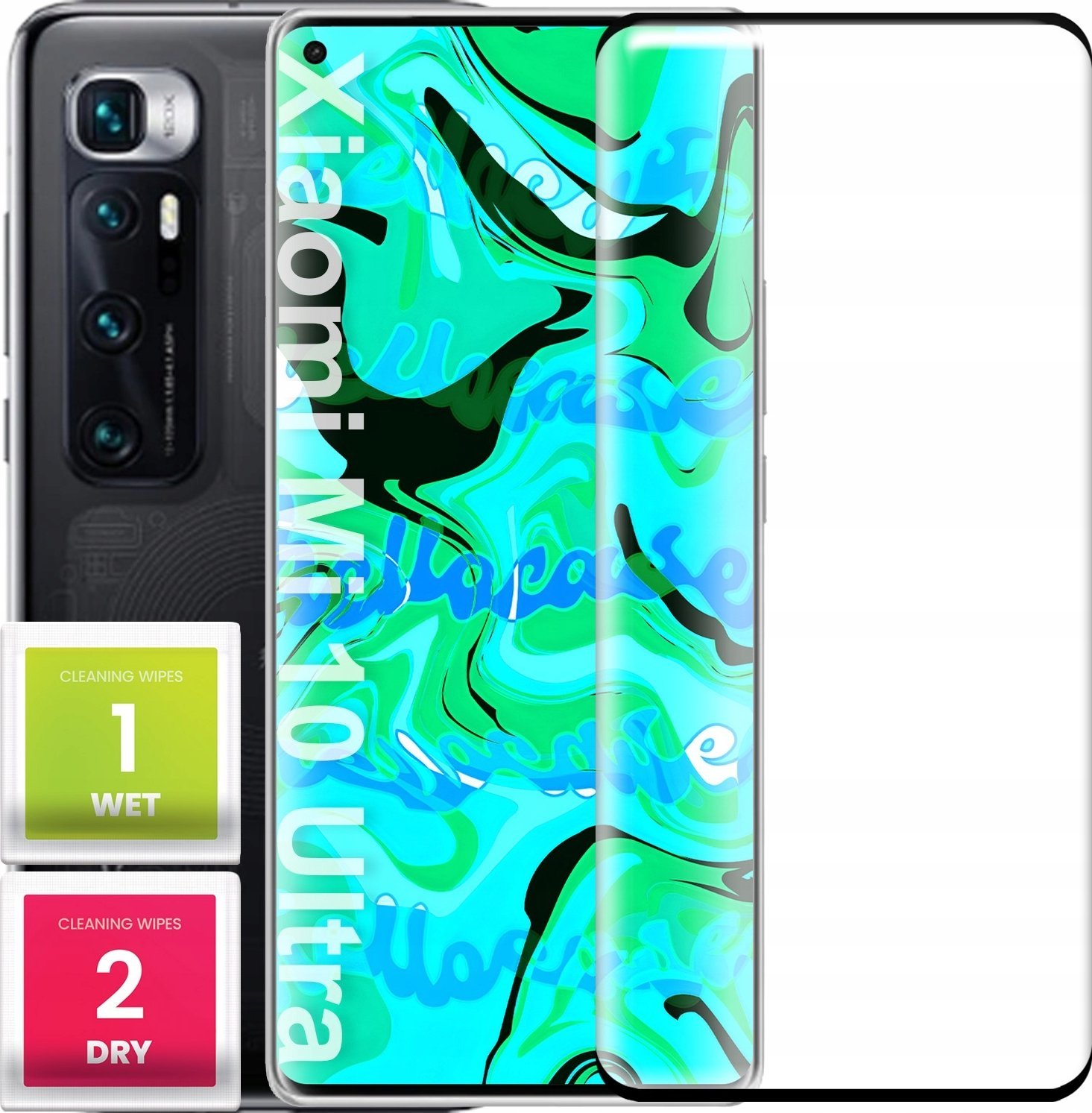 Szkło Hartowane PREMIUM Do Xiaomi Mi 10 Ultra (Curved, 5D, 9H, Ochronne)