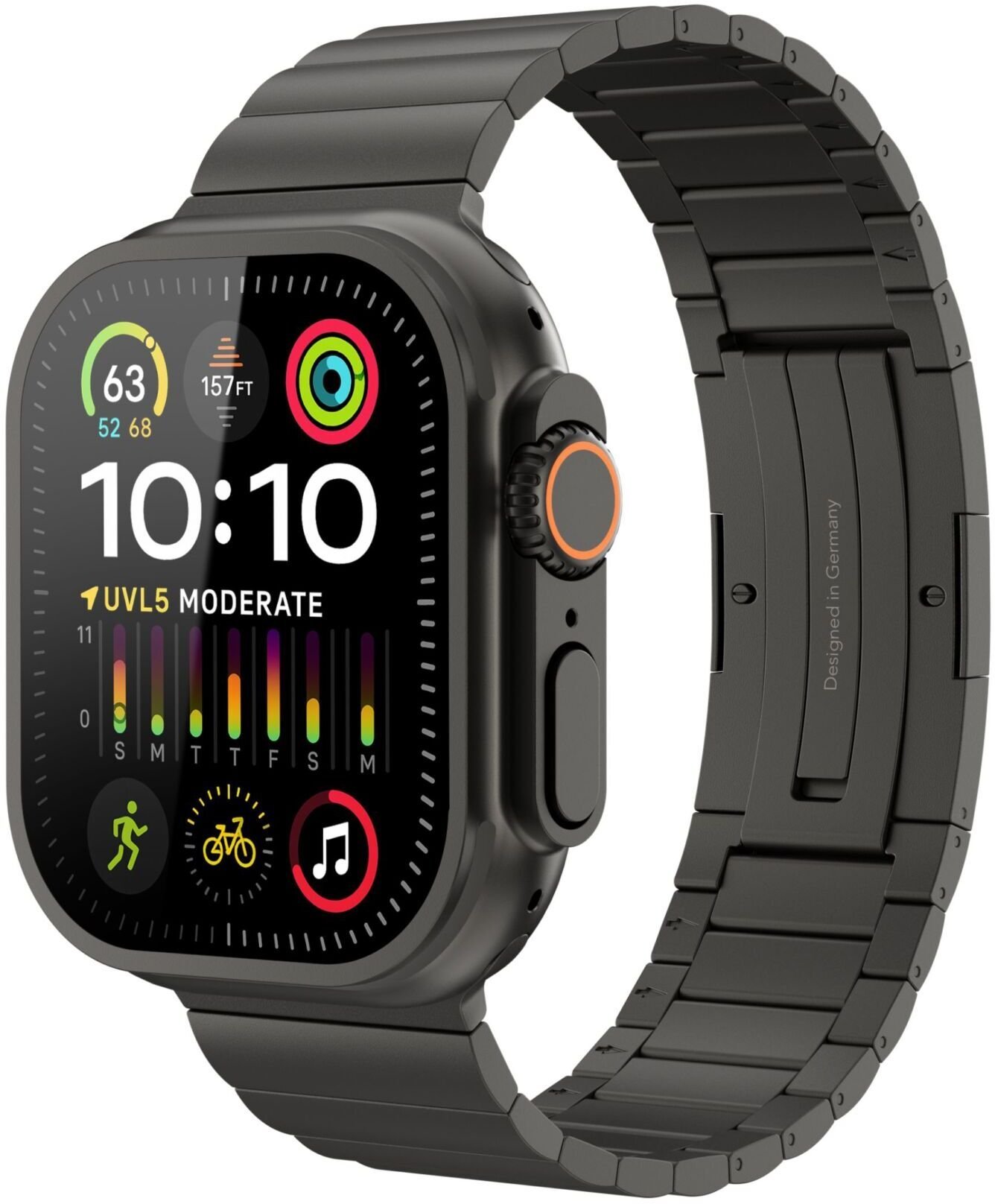 Link Bracelet Pro Titanium 42 | 44 | 45 | 46 | 49mm One Size - Black