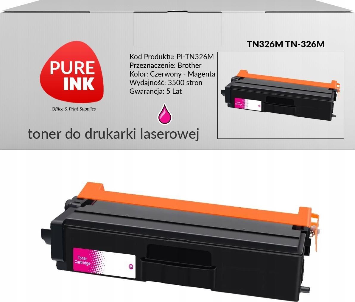 Toner Pureink Magenta Zamiennik TN-326M