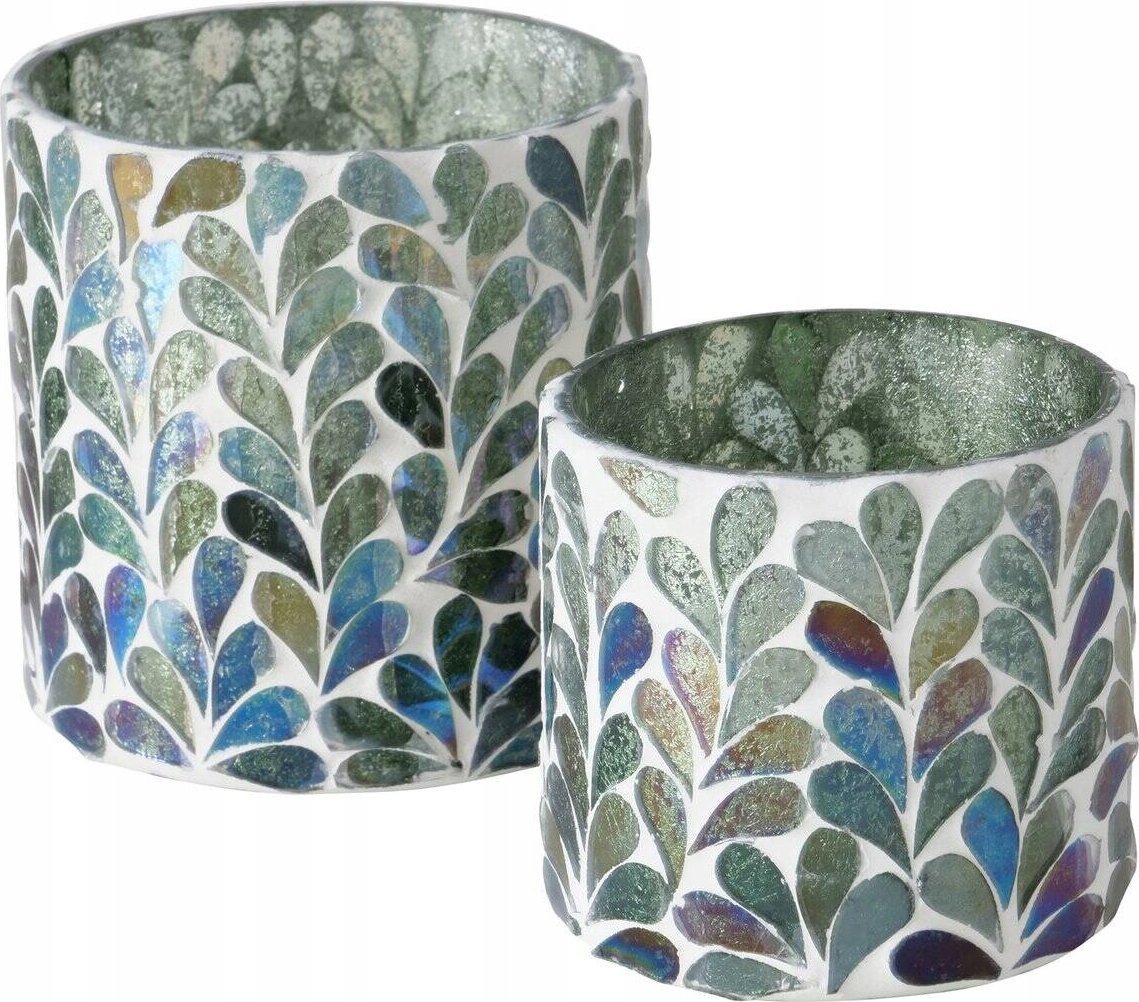 Boltze Świeczniki mozaiki KIRKAS, 2 sztuki