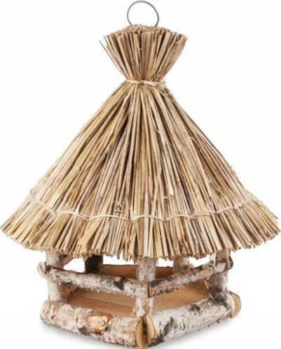 Planta Drewniany karmnik dla ptaków słoma K11 35 x 30 cm