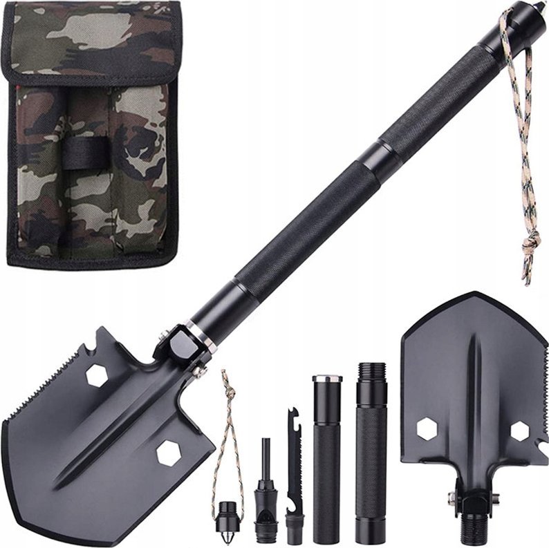 ŁOPATA SKŁADANA CZARNA D10