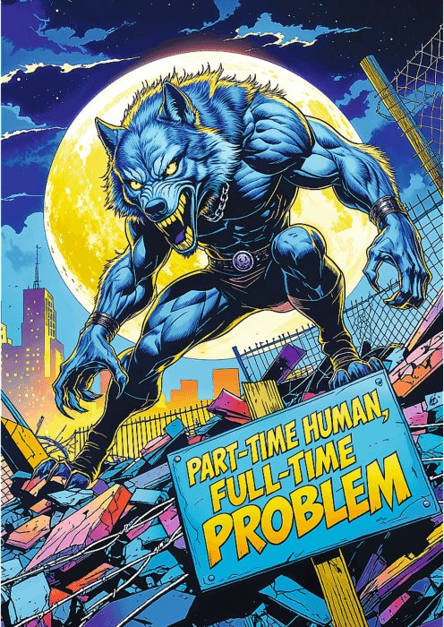 PUZZLE 1000 PremPlus HallOfHorror Wilkołak 12130