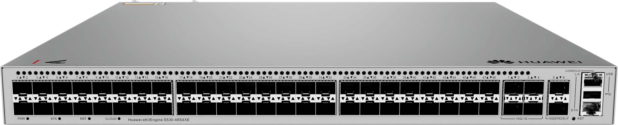 Switch Huawei HUAWEI S530-48S4XE 48xGE SFP ports 4x10GE SFP+ ports 2x12GE stack ports with 1xAC power module eKit