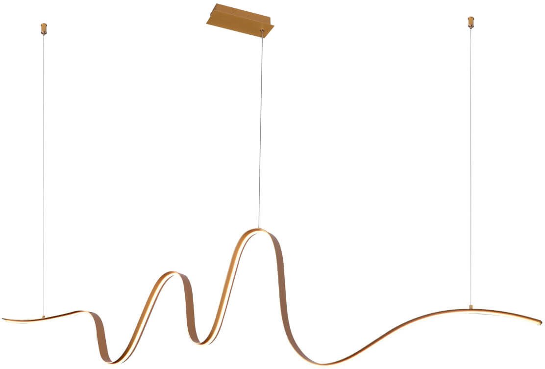 Designerska lampa zwisająca SIROCCO AZ5781 Azzardo LED 34W 3000K złota