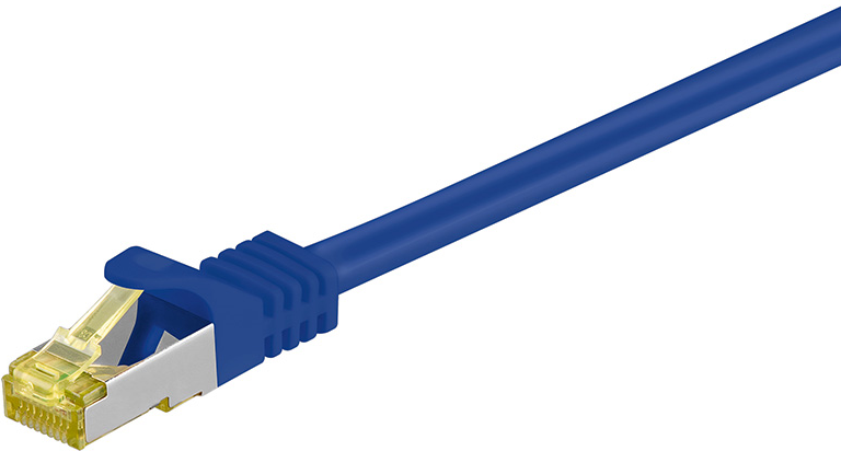 MicroConnect patchcord, S/FTP, Cat7, PiMF, 3m, niebieski (SFTP703B)
