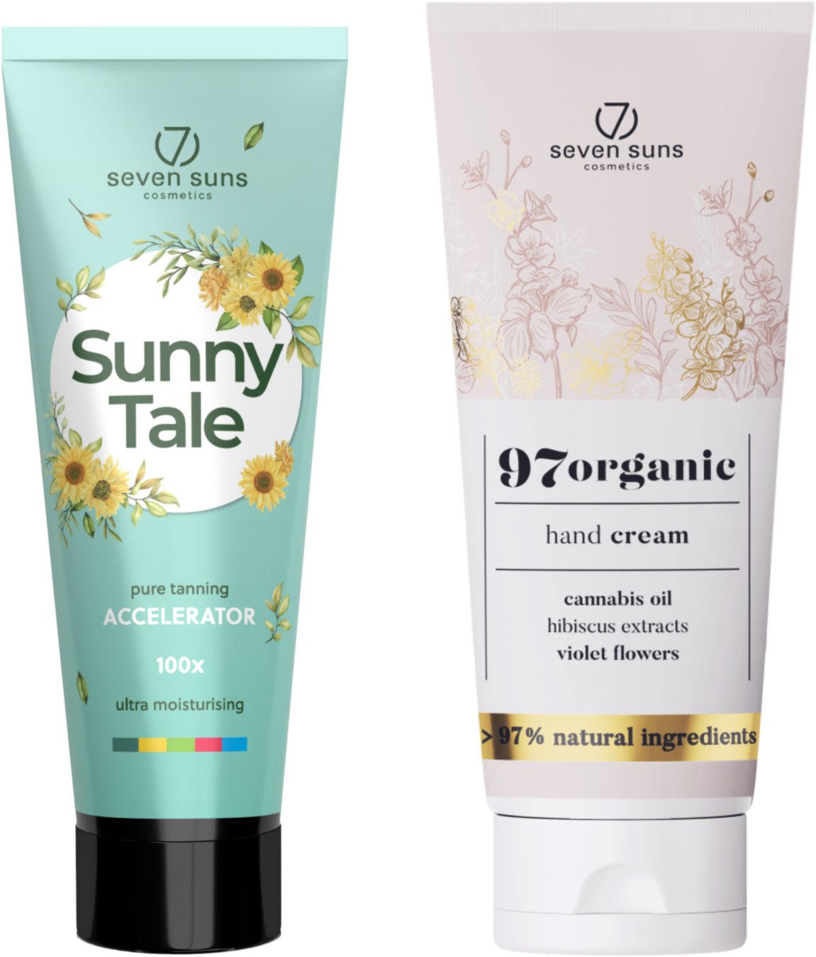 7suns Sunny Tale Przyspieszacz Do Opalania 250ml + Krem Do Rąk 75ml Gratis