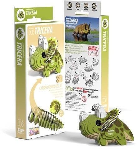 Dinozaur Tricera Eugy Eko Układanka 3D