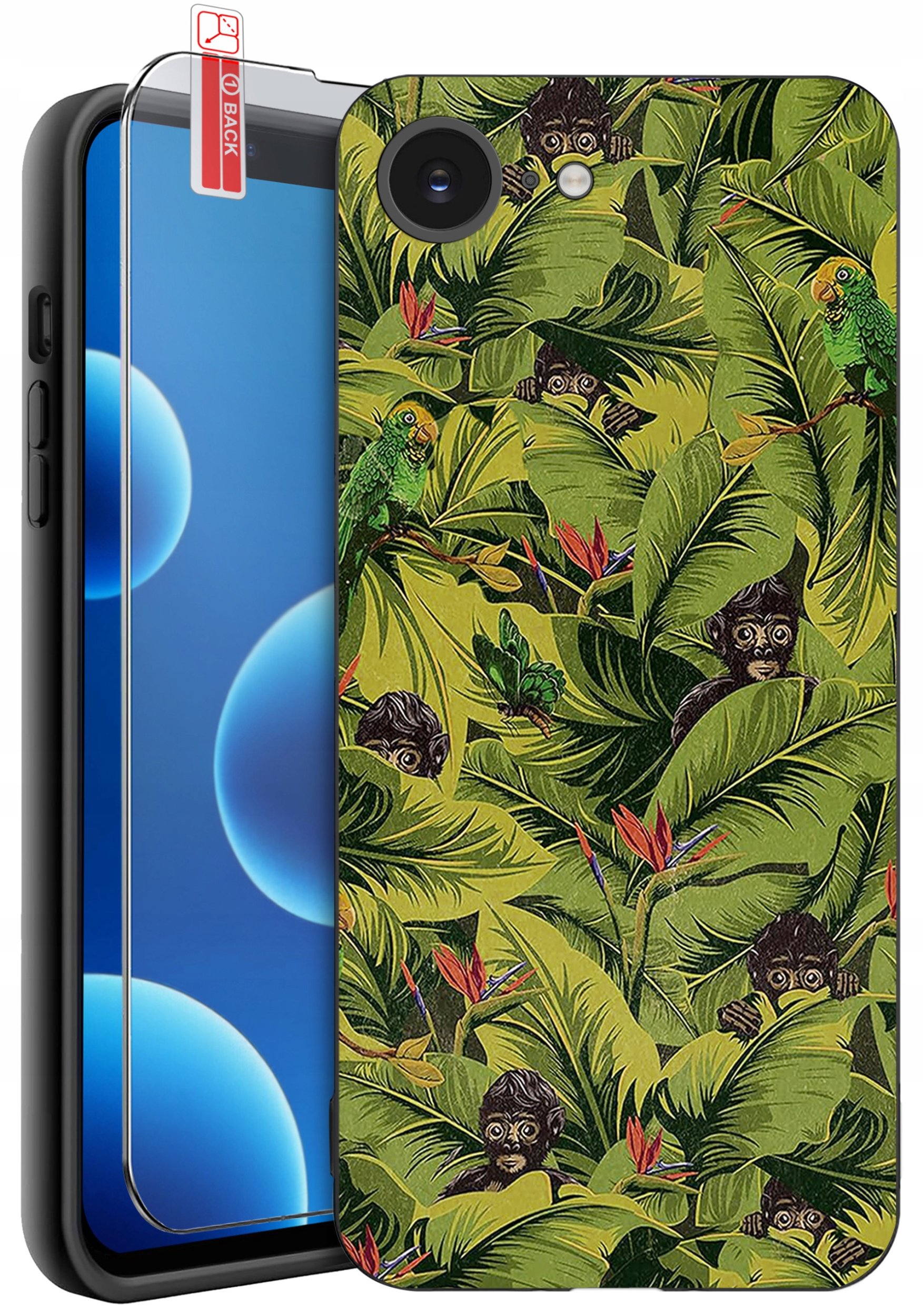 ETUI do iPhone 16e | WZORY | SILIKONOWE MATT CASE + SZKŁO 9H