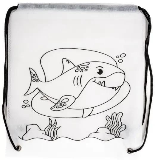 Worek szkolny do malowania Tinting rekin