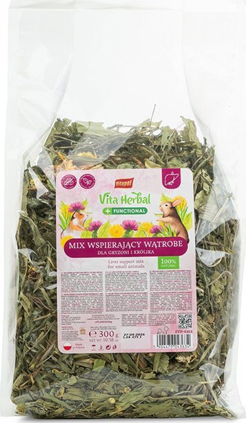 Vitapol Vita Herbal Functional mix Mieszanka wspierająca pracę wątroby dla gryzoni i królików 300 g