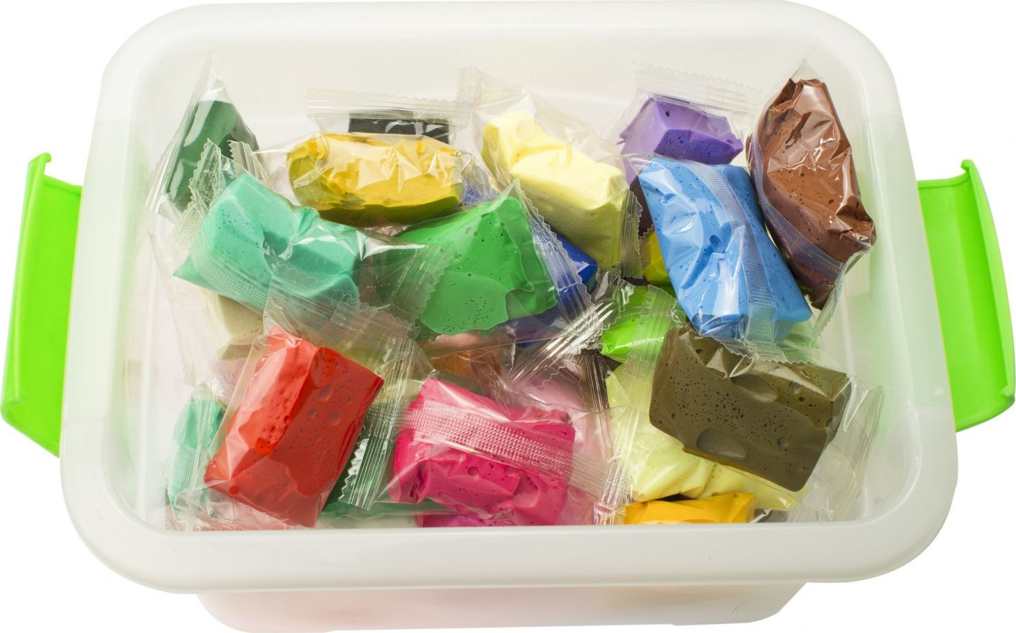 Magiczna piankolina 24x10g kol + akcesoria box