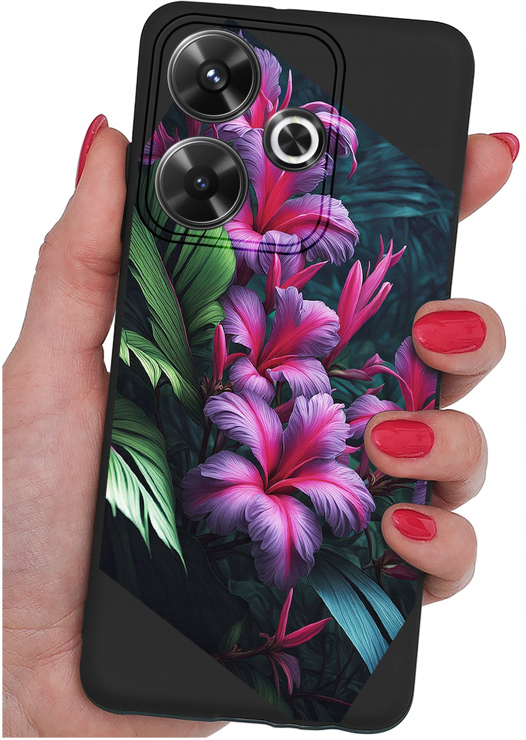 Etui do Xiaomi Redmi 13 4G WZORY |SILIKONOWE MATT CASE + SZKŁO 9H