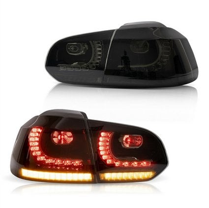 Lampy Volkswagen Golf VI Tył Dynamic LED Smoke