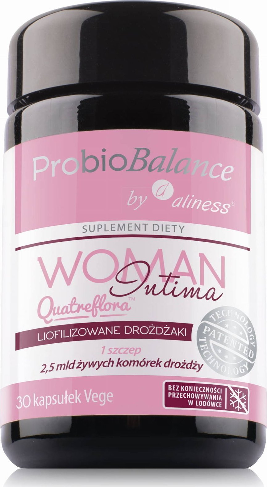 Aliness ProbioBALANCE, Woman Intima Quatreflora 2,5 mld x 30 vege caps. one size