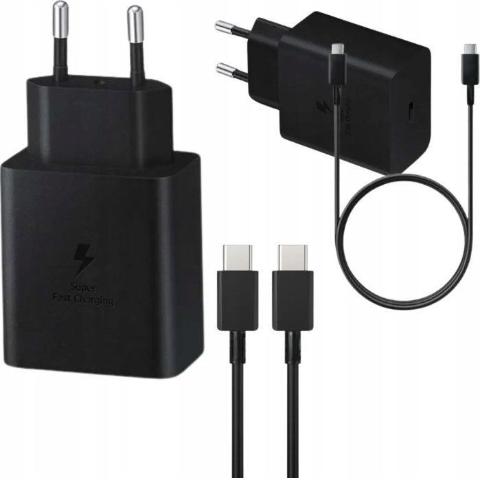 Ładowarka Sieciowa Szybka USB-C 45W PD Kabel USB-C do USB-C 3.0 2.4A 1m