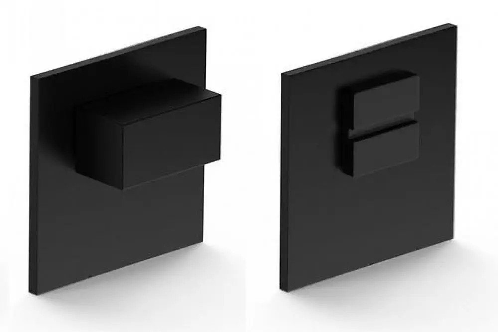 WC INOX ROUND ESCUTCHEON TOPAZ BLACK PVD