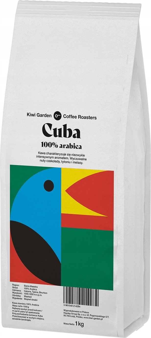 Kawa ziarnista Kiwi Garden Cuba 1 kg