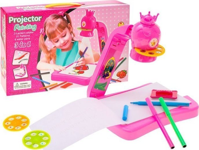 Jokomisiada Tablica Rzutnik Projektor z koroną + Pisaki TA0067