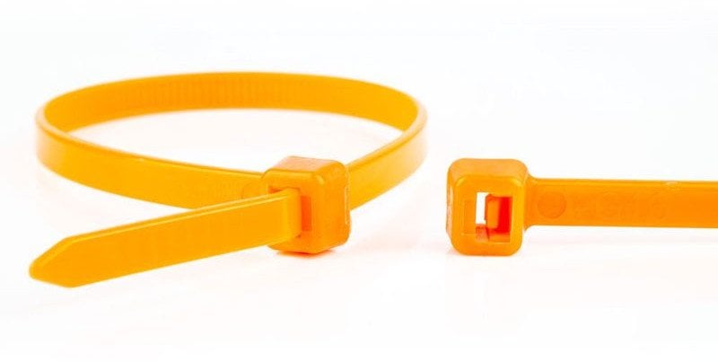 WKK 110194371 opaska kablowa Zwalniana opaska kablowa Plastik, Poliamidowy Pomarańczowy 100 szt.