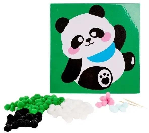 Mozaika pomponowa Panda