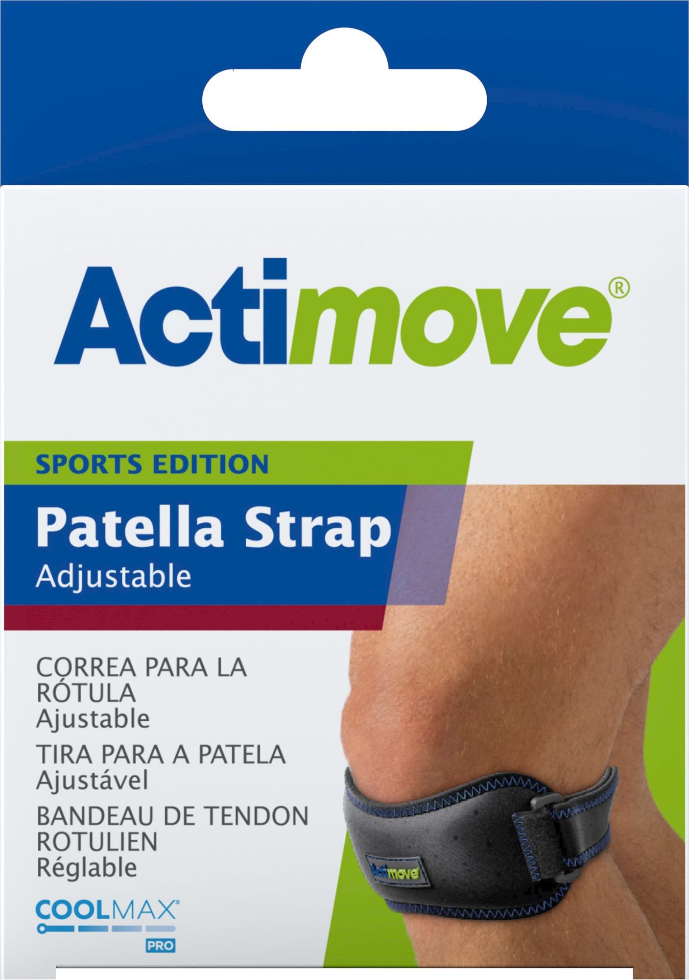 ACTIMOVE SE Opaska podrzepkowa regulowana rozm. Uniwersalny czarny (7558920) (k=12)