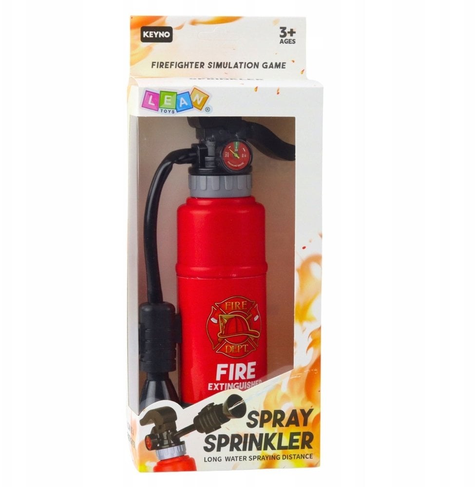 Gaśnica Zabawkowa Dla Małego Strażaka Funkcja Pryskania Wodą