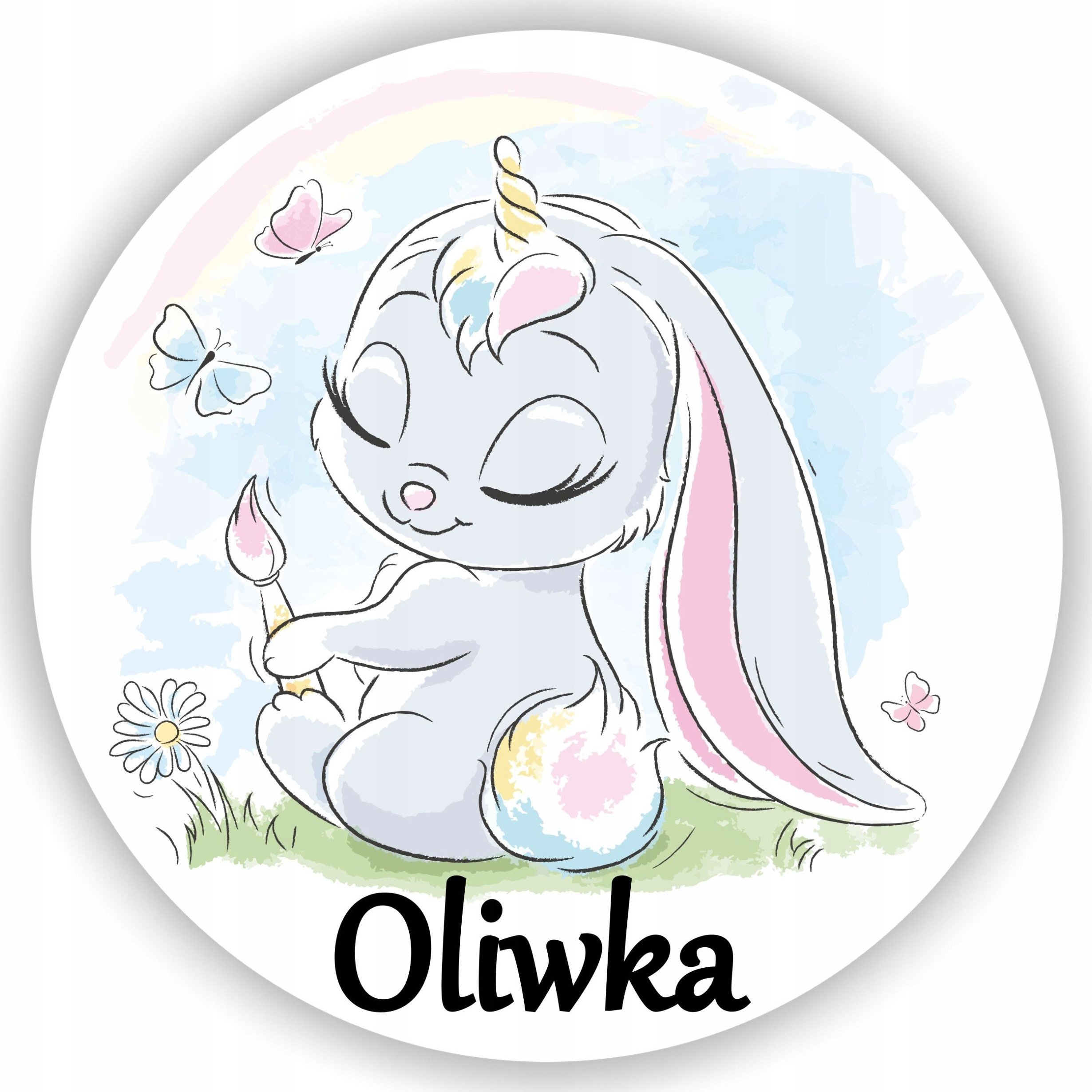 naSciane Lampka nocna LED KRÓLIK imieniem dziecka ZAJĄCZEK