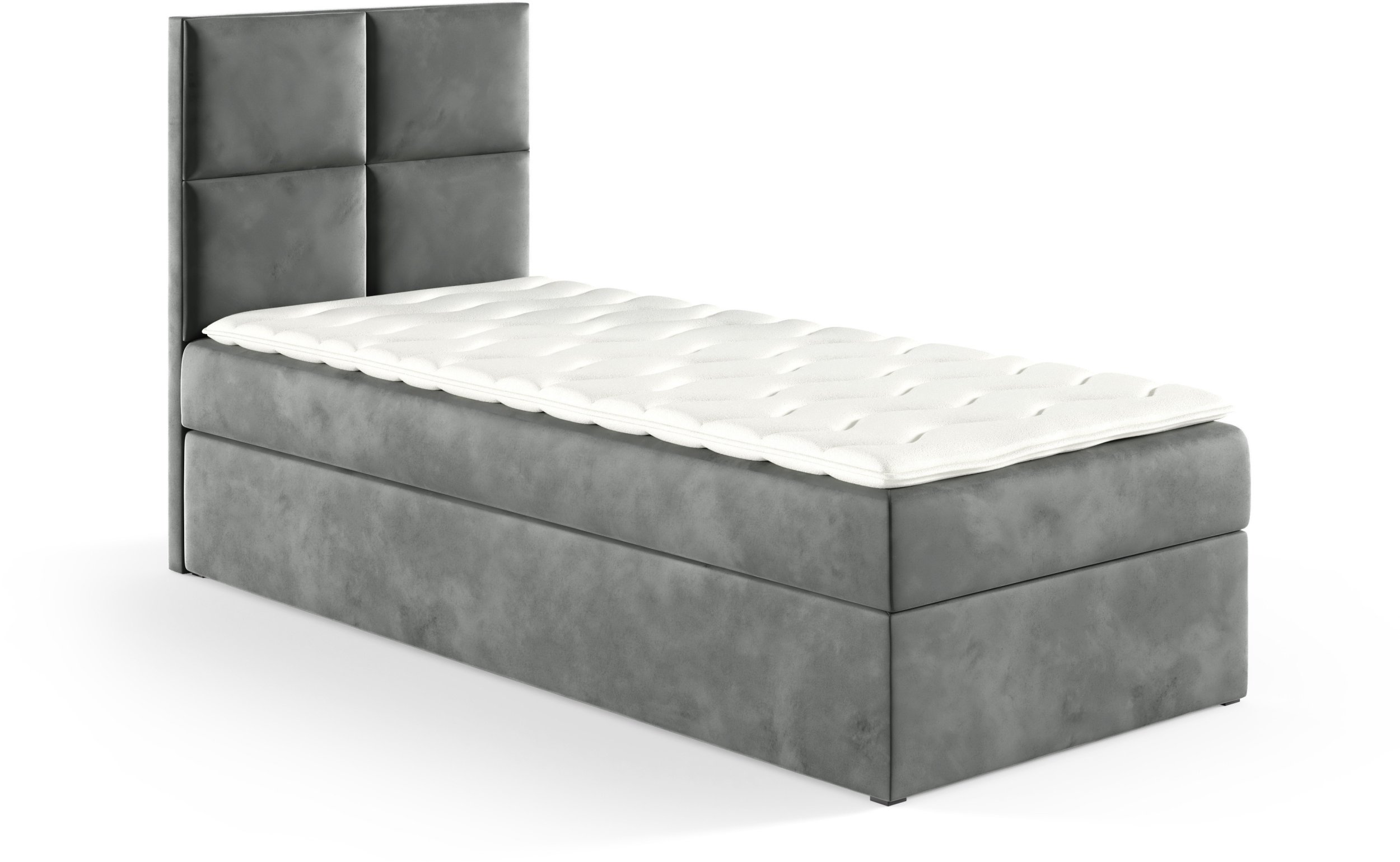 Łóżko kontynentalne Gobi Box 90x200 bez nóżek riviera 91