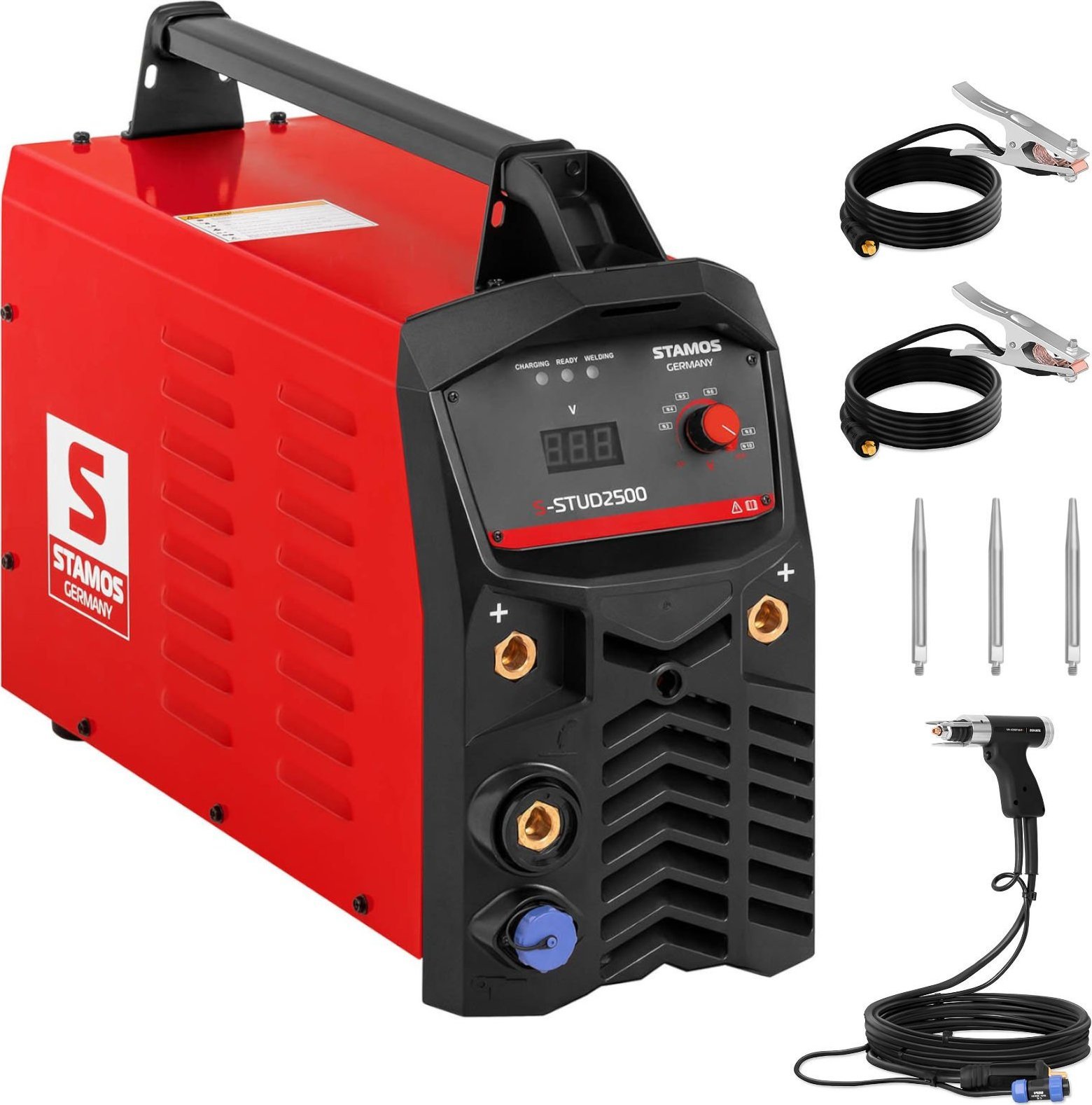 Stamos Germany Zgrzewarka przypawarka kondensatorowa do śrub gwoździ kołków metalowych M3 - M10 S-STUD2500 Juli Stamos Germany Zgrzewarka kondensatoro